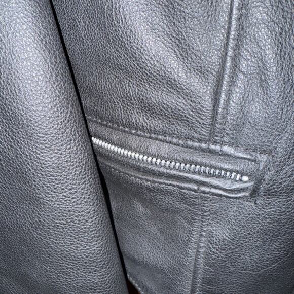 Black Performance Leather Jacket Sz Small Heavy Duty Protech Thinsulate Lining - Picture 3 of 11